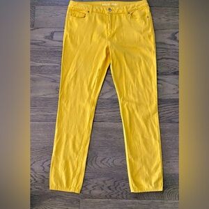 Michael Kors Yellow Straight Leg Jeans